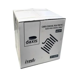 Cabo Coaxial Rg 6 Preto Pe 300mts Ited