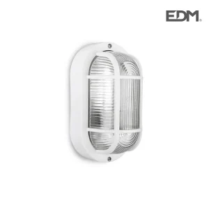 Aplique Ip54 Oval Branco E27 40w 20x11,3cm Mod. Ov