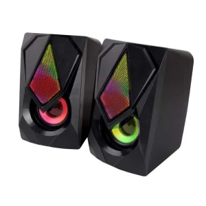 Colunas 2.0 Rainbow Boogie 5w LED (Preto)