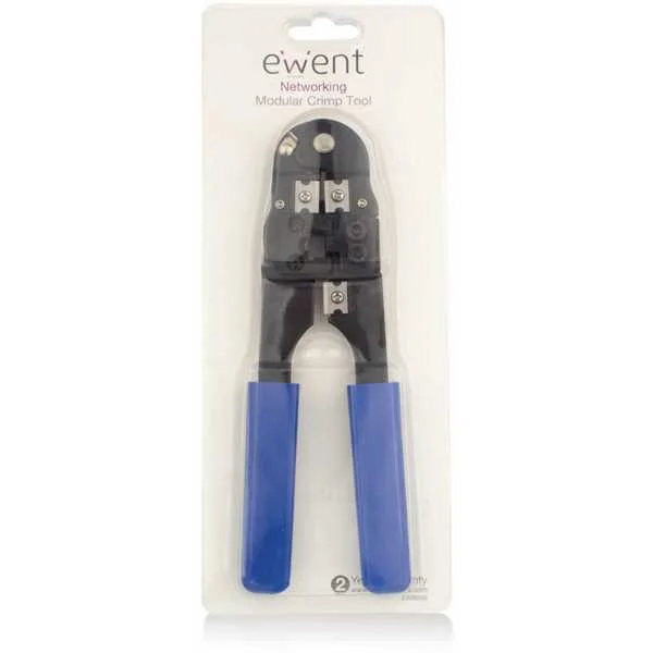 Alicate de Cravar Rj45 (Preto/Azul) - Ewent