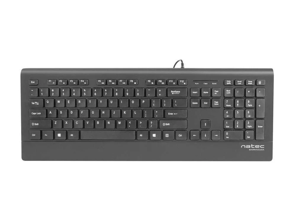 Natec Barracuda Teclado Usb Qwerty Espanhol Preto