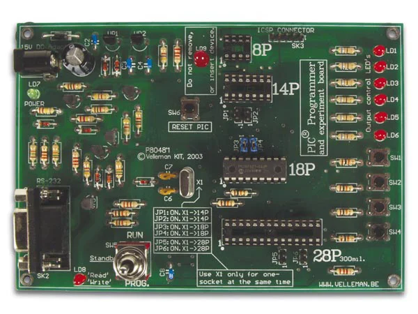 Kit Programador de Pics C/ Modo Experimental
