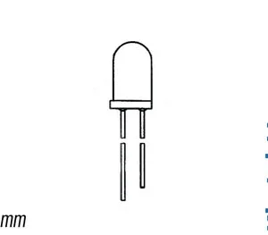 5mm Bicolor Verm/Verde + Bipolar Lâmpada Led