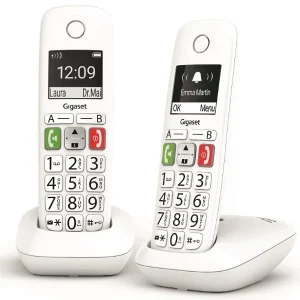 Telefone Fixo Gigaset E290 Duo Branco