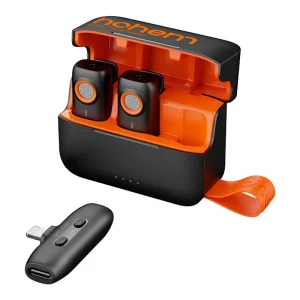 Microfone Hohem (2tx + 1rx + Estojo de Carregamen.