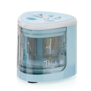 Peach Po102 Afiador de Lápis Elétrico Azul, Branco