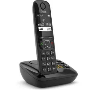 Telefone Digital S/ Fios Rede Fixa As690a Preto -.