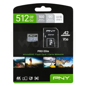 Cartão de Memória Micro Sd Com Adaptador Pny
