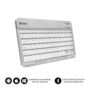 Subblim Teclado Smart Bluetooth Silver Prateado, .