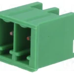 Bloco Terminal Separavel Macho 2 Pinos Verde