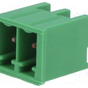 Bloco Terminal Separavel Macho 2 Pinos Verde