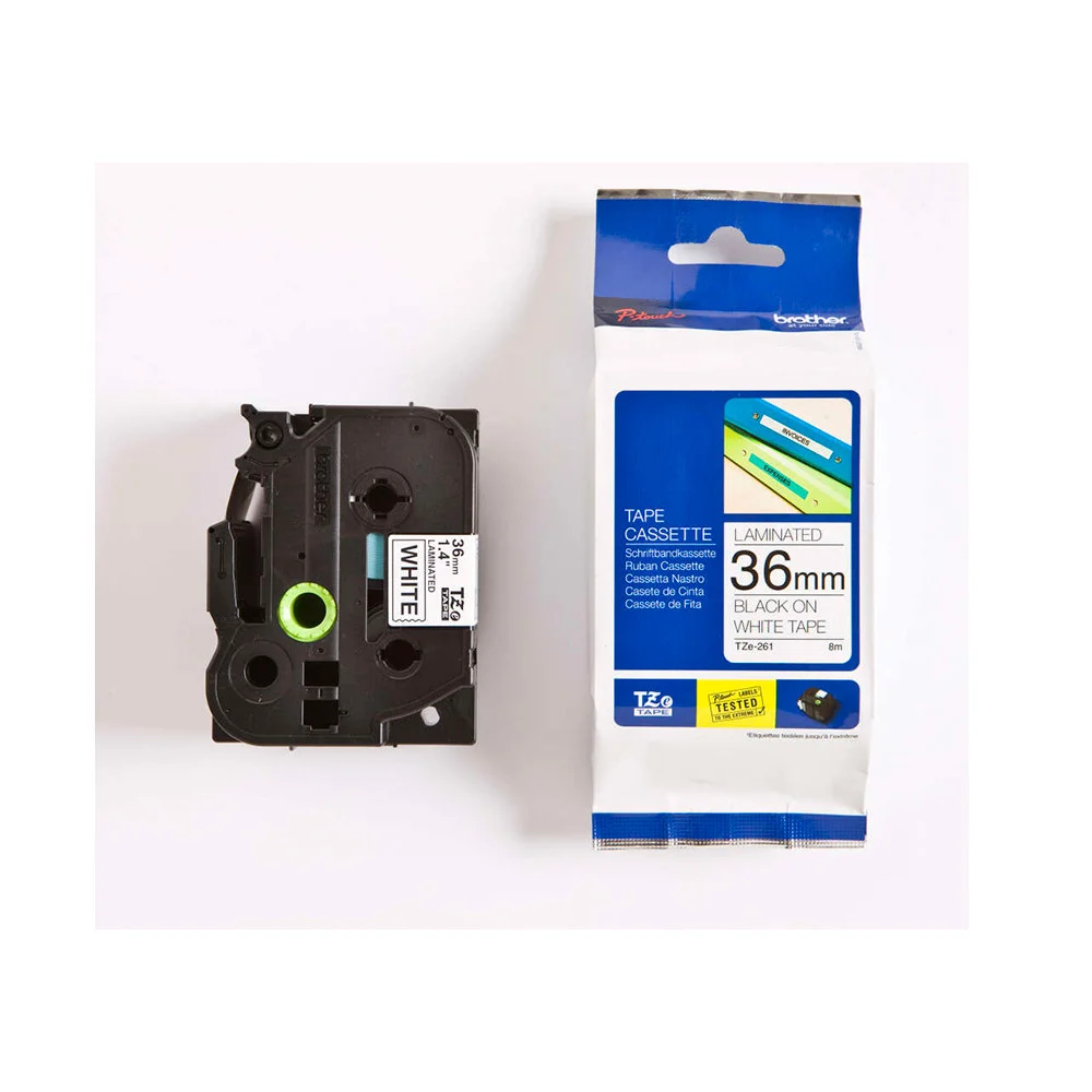 Brother Tze261civ Etiquetadora Preto Sobre Branco