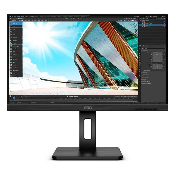 Monitor 23.8" Q24p2q LED Quad Hd Preto - Aoc