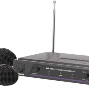 Sistema de Microfone Duplo Sem Fios Vhf 174.1+175m