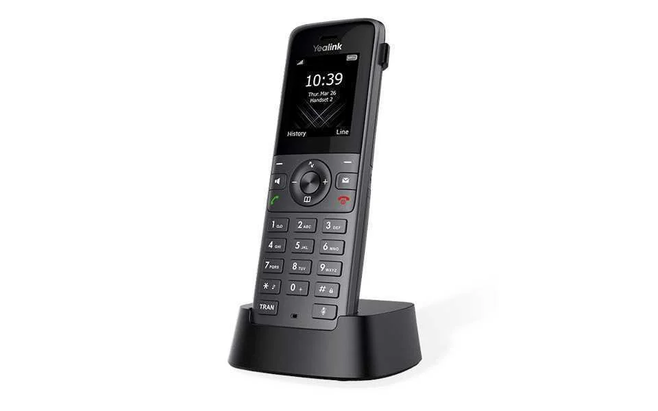 Yealink W73h Telefone Ip Preto 2 Linhas Tft Wi-Fi