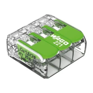 Conector de Junção Compacto 3x0.2 - 4 Mm²