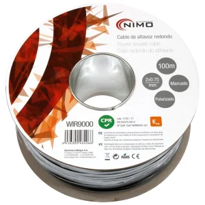 Bobine Cabo Coluna Redondo 2x 0,75mm (100 Mts)