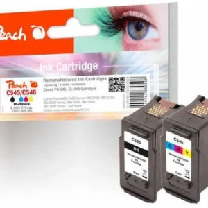 Peach 319023 Tinteiro Compatível Preto, Ciano, Ma.