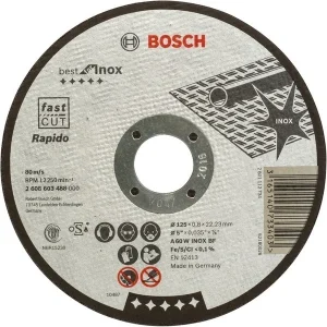 Disco de Corte Bosch Best para Inox. 125 Mm
