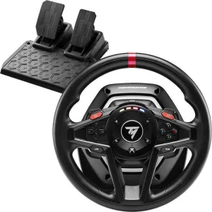 Thrustmaster T128 Preto Usb Volante + Pedais Anal.
