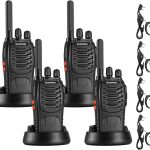 BF-88ST Kit 4 walkie talkies Baofeng c/ auriculares e carregadores