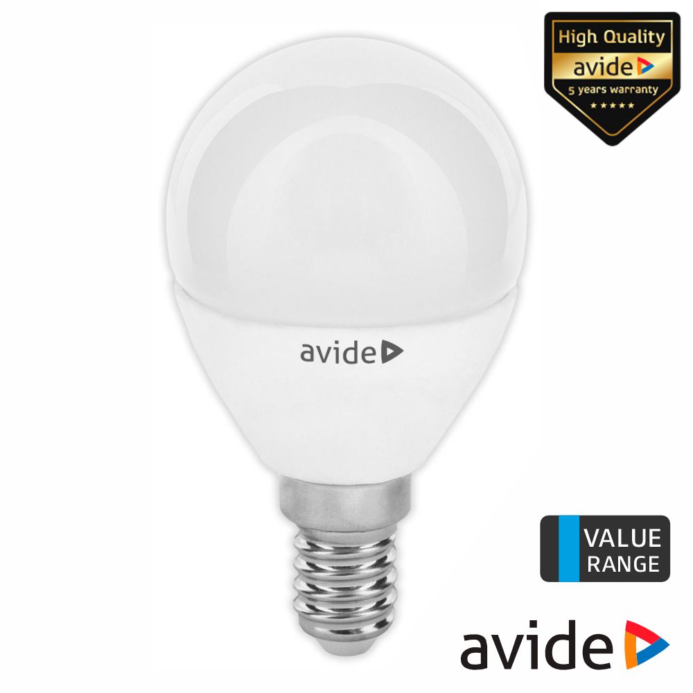 Lâmpada LED E14 GLOBO 3W 230V 3000K 240lm Value Range AVIDE