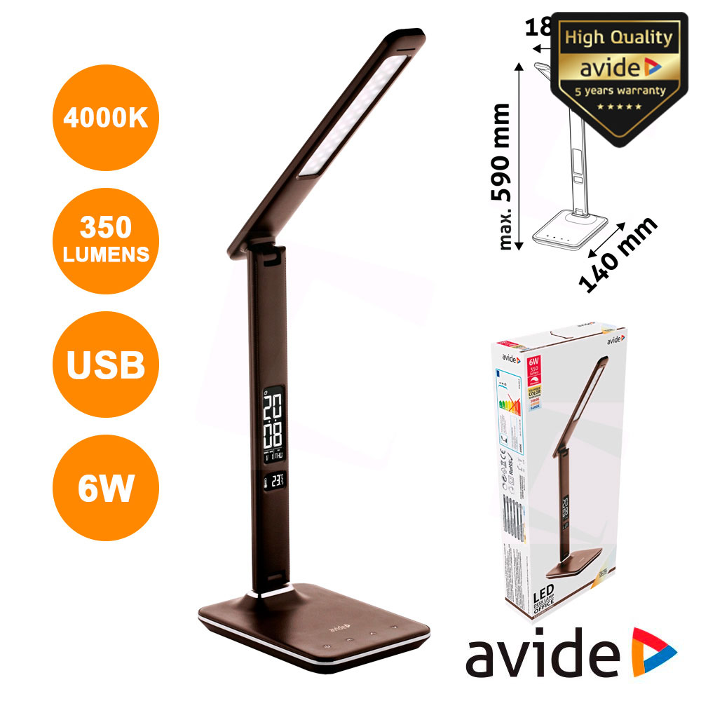 CANDEEIRO DECORATIVO LED 6W 5000K CALENDÁRIO 350LM AVIDE