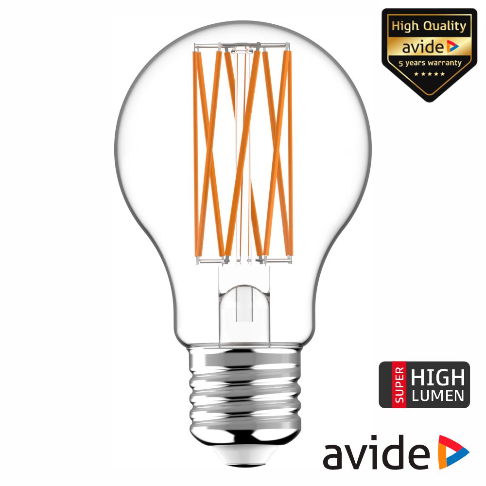 Lâmpada LED E27 Globo Filamento 3.8W 230V 3000K 806lm AVIDE