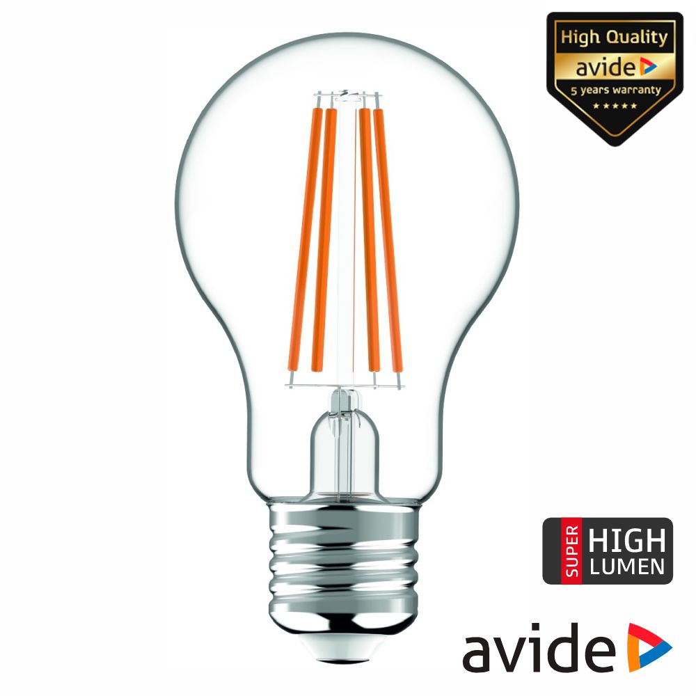 Lâmpada LED E27 Globo Filamento 6.6W 230V 3000K 1060lm AVIDE