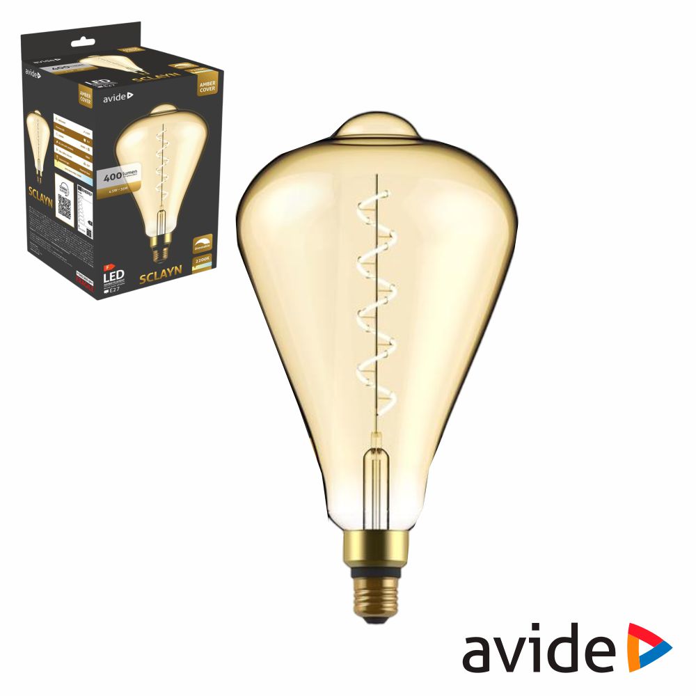 Lâmpada E27 4.5W 230V Filamento 2200K 400lm Dimável Sclayn