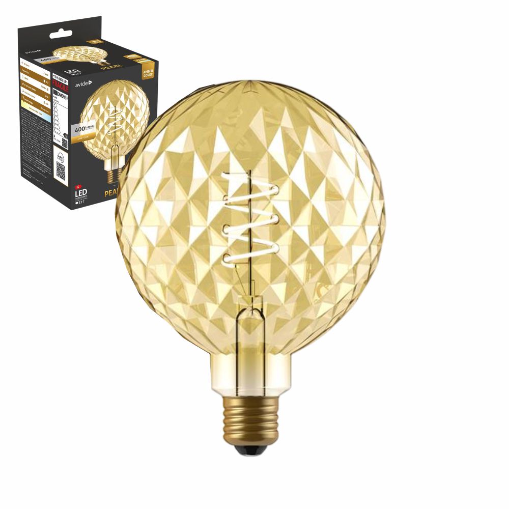 Lâmpada E27 4.9W 230V Filamento 2200K 400lm Dimável Pearl