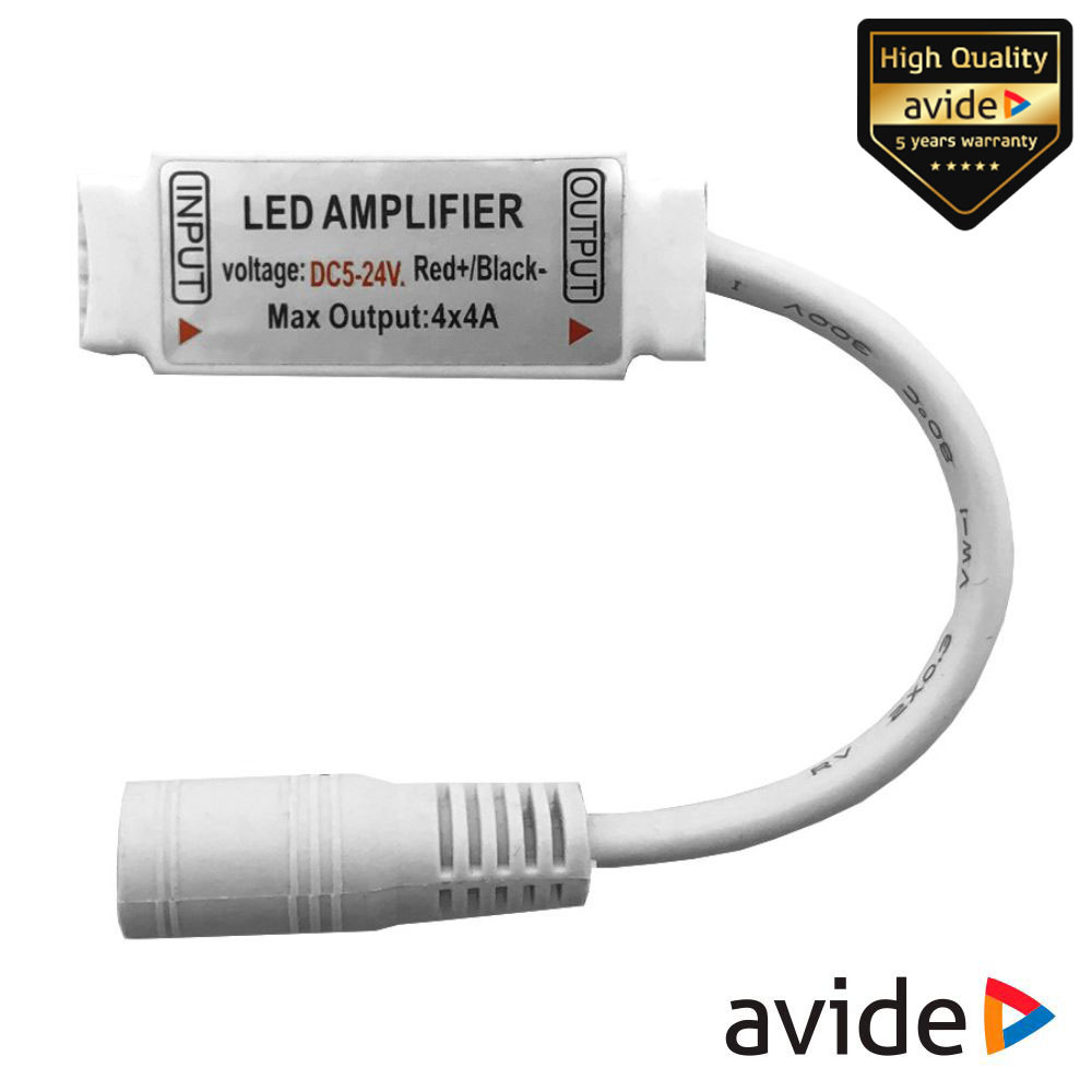 Mini Amplificador P/ Fita LEDS RGBW 12V AVIDE