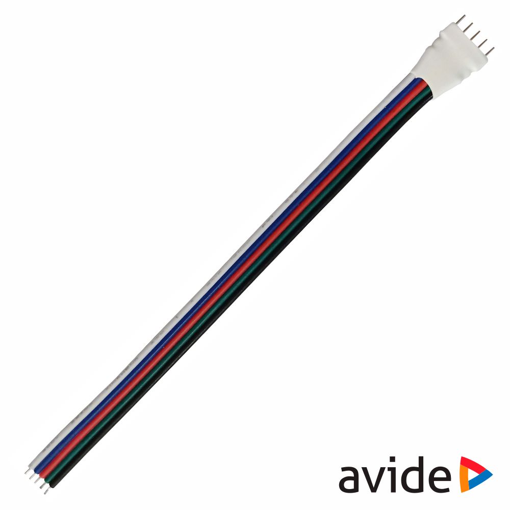 Adaptador P/ Alimentação de Fitas LED RGB C/ Conector AVIDE