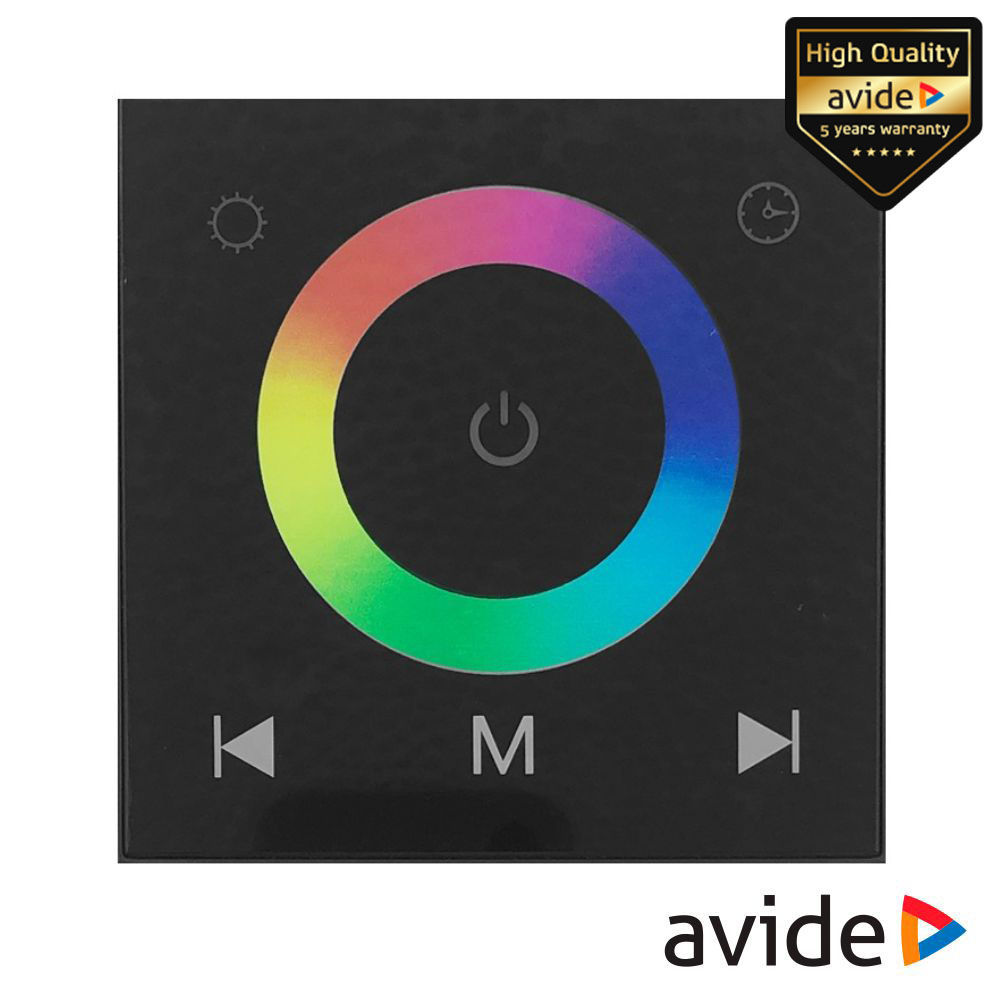 Interruptor de Parede Tátil P/ Fita LEDS RGB 12V 12A AVIDE