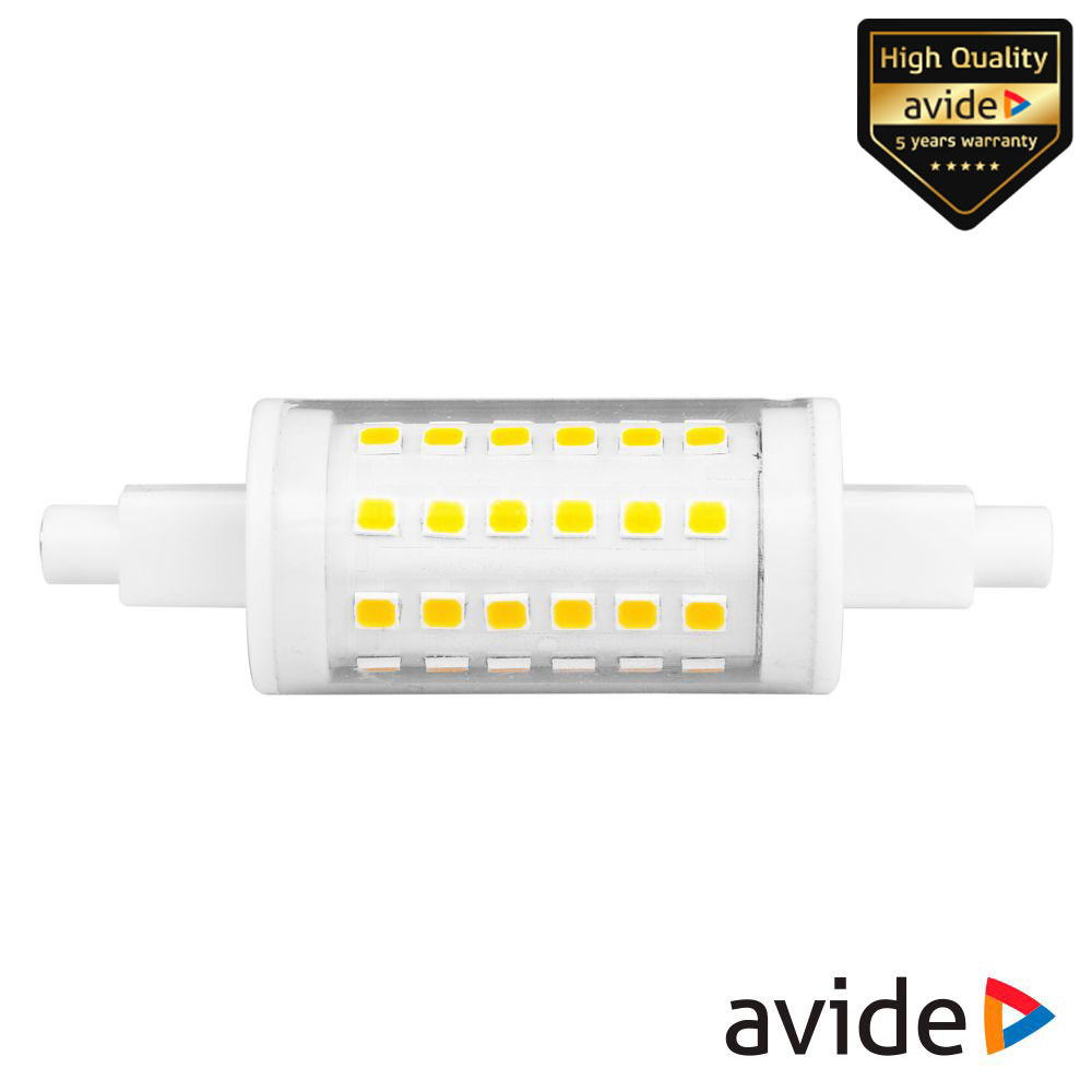 Lâmpada R7S 4.5W 230V LED 78mm 6400K AVIDE