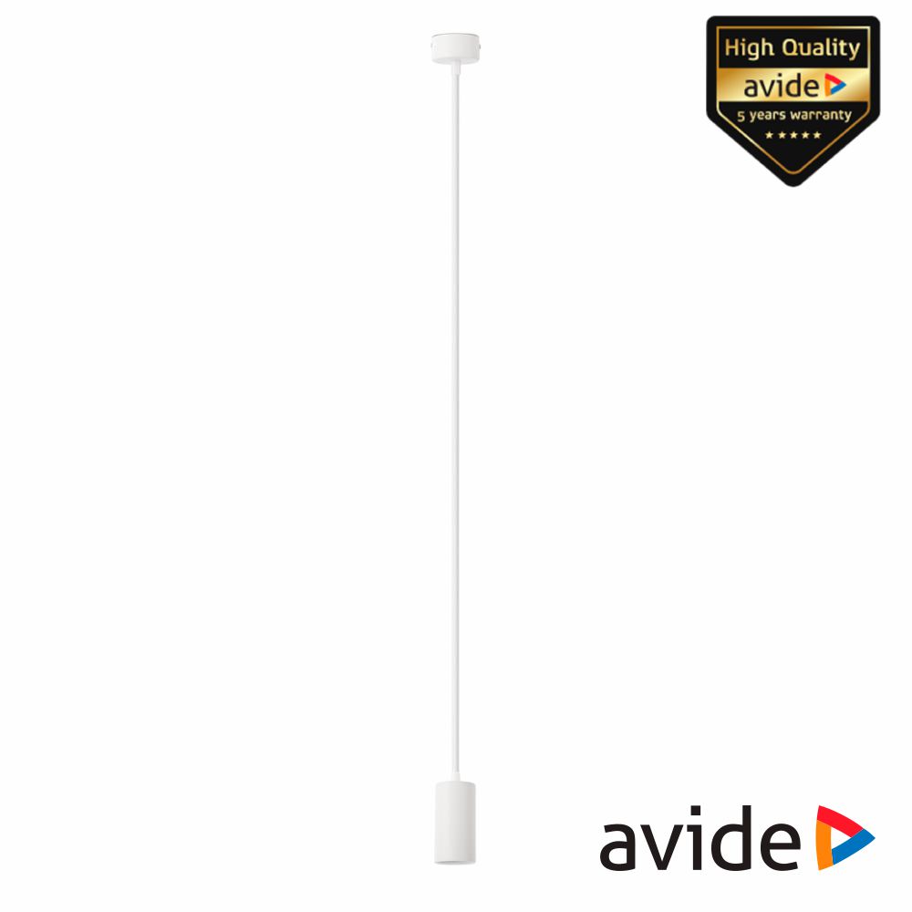 Candeeiro Teto Metálico GU10 100mm Branco AVIDE