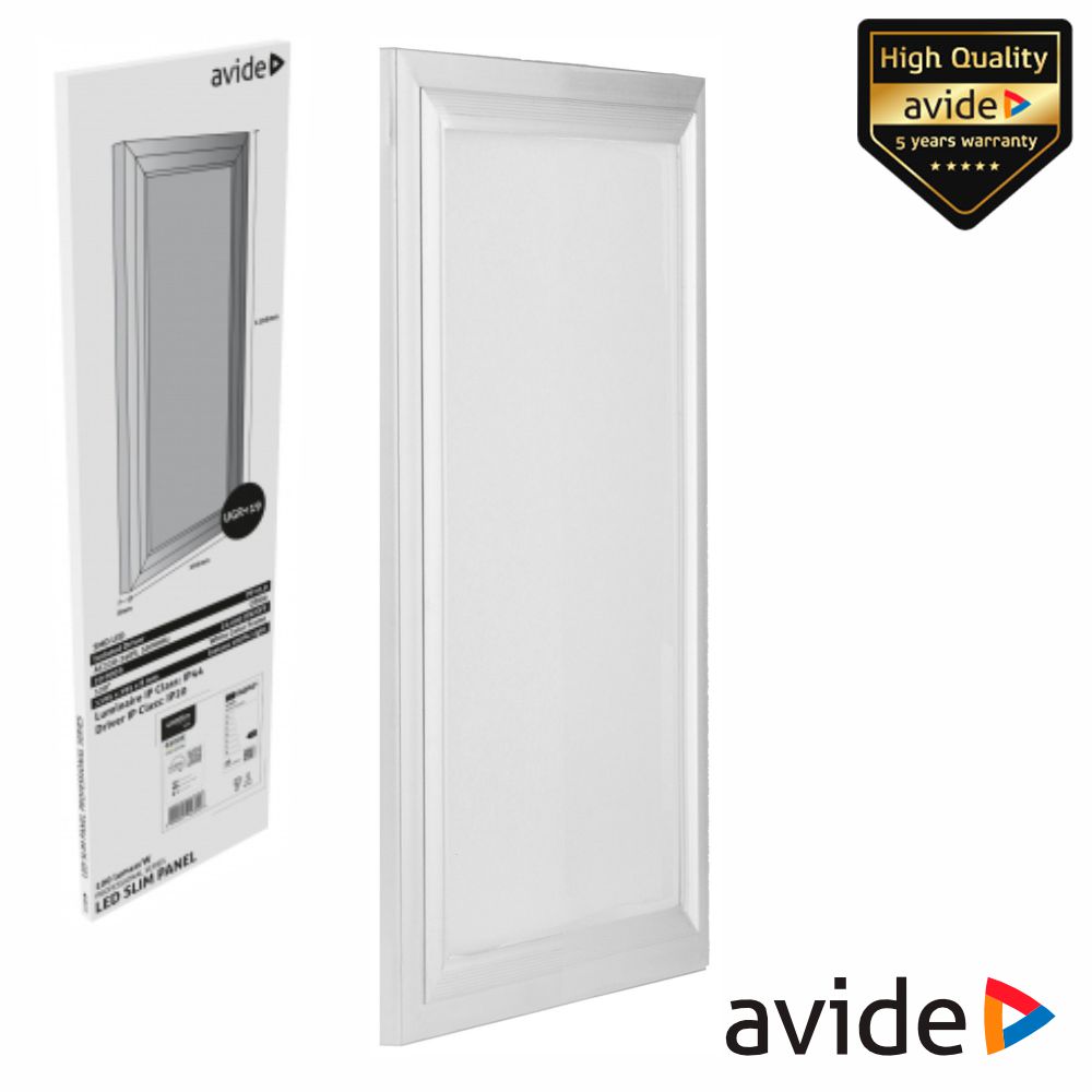 Painel Leds Retangular 40W 300x1200mm 6400k 4000lm Avide