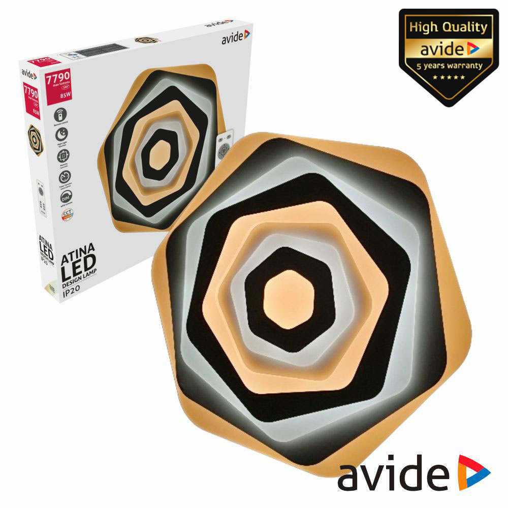 Candeeiro Teto/Parede LED 85W 3000K-4000K-6400K AVIDE