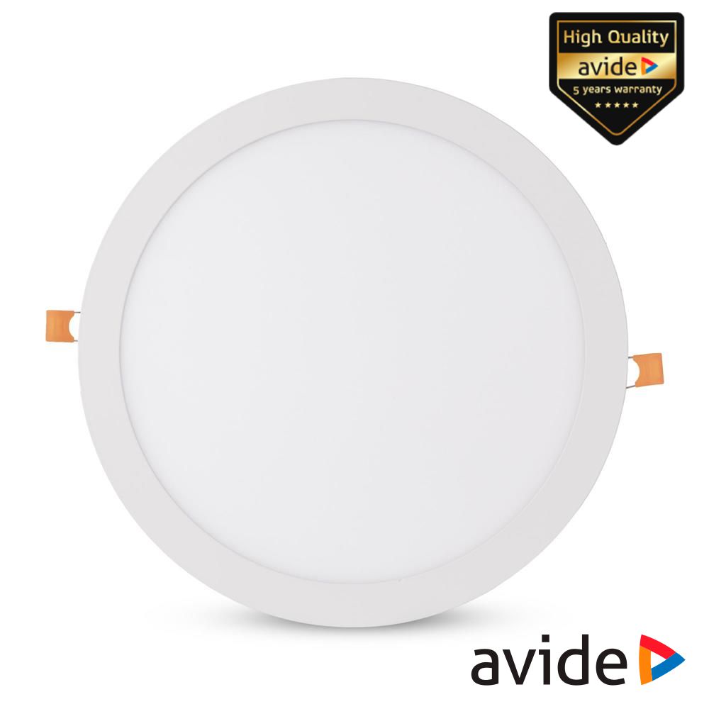 Painel LEDS Redondo 24W CCT 296mm 2000lm IP44 AVIDE