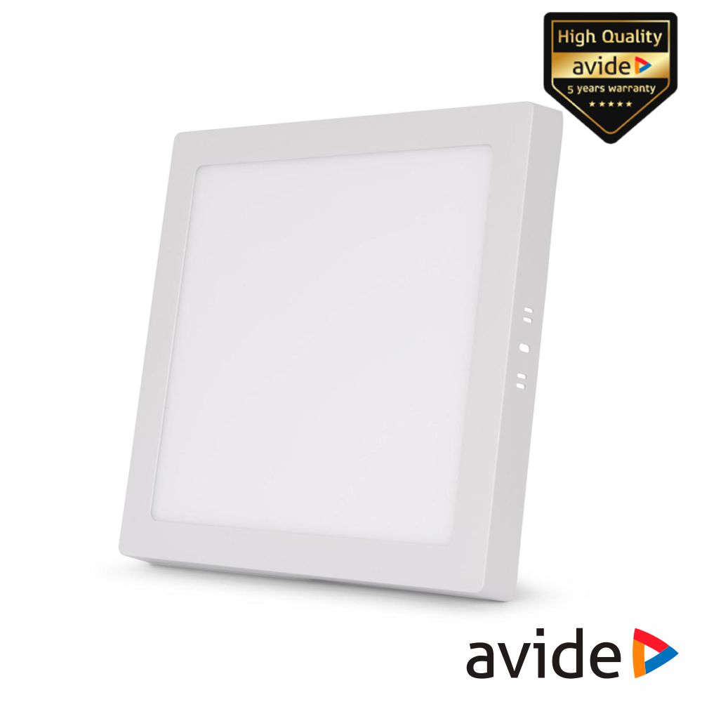 Painel Leds Quadrado CCT Superfície  24W 307mm 2000lm AVIDE
