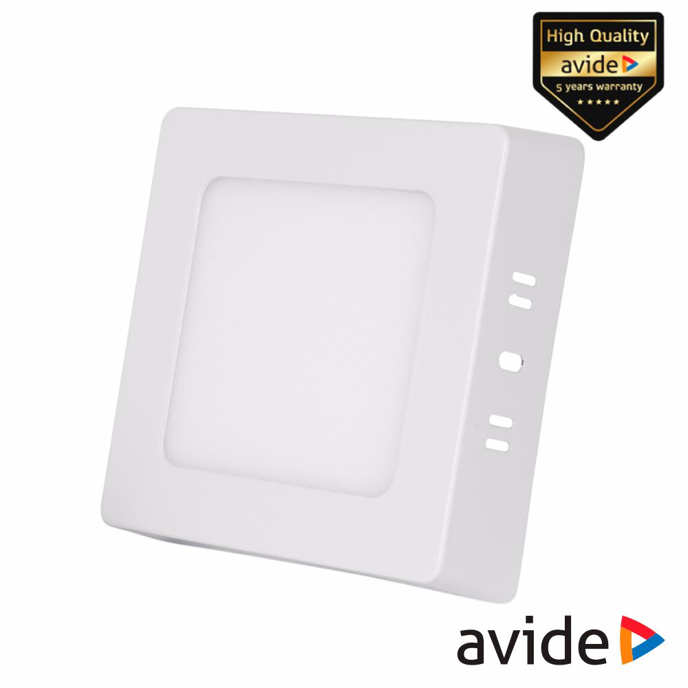 Painel Leds Quadrado CCT Superfície 6W 131mm 420lm AVIDE