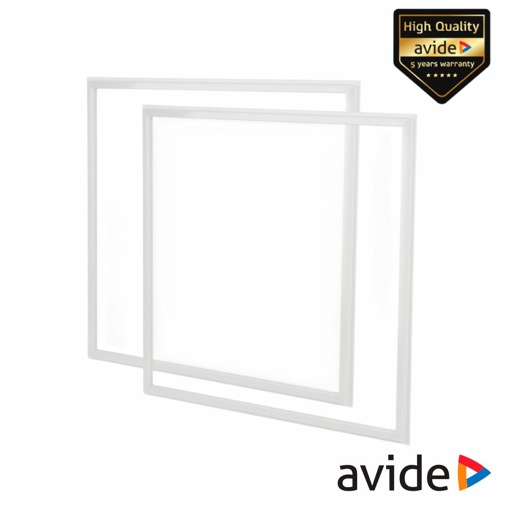 Painel LED Quadrado 36W 600x600mm 6000K 100lm/W 2x AVIDE