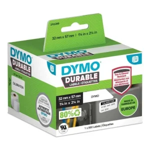 Dymo Durable Branco Etiqueta de Impressora Auto-A.