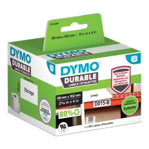 Dymo Durable Branco Etiqueta de Impressora Auto-A.