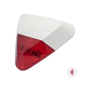 Sirene Exterior com Luz Strobe Vermelha