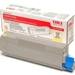 Toner Oki C5600/C5700-Yellow (2k)