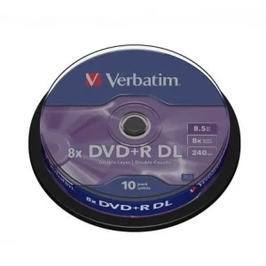 Verbatim 8.5gb Dvd+R Dl 8x Matt Silver Surface 10p