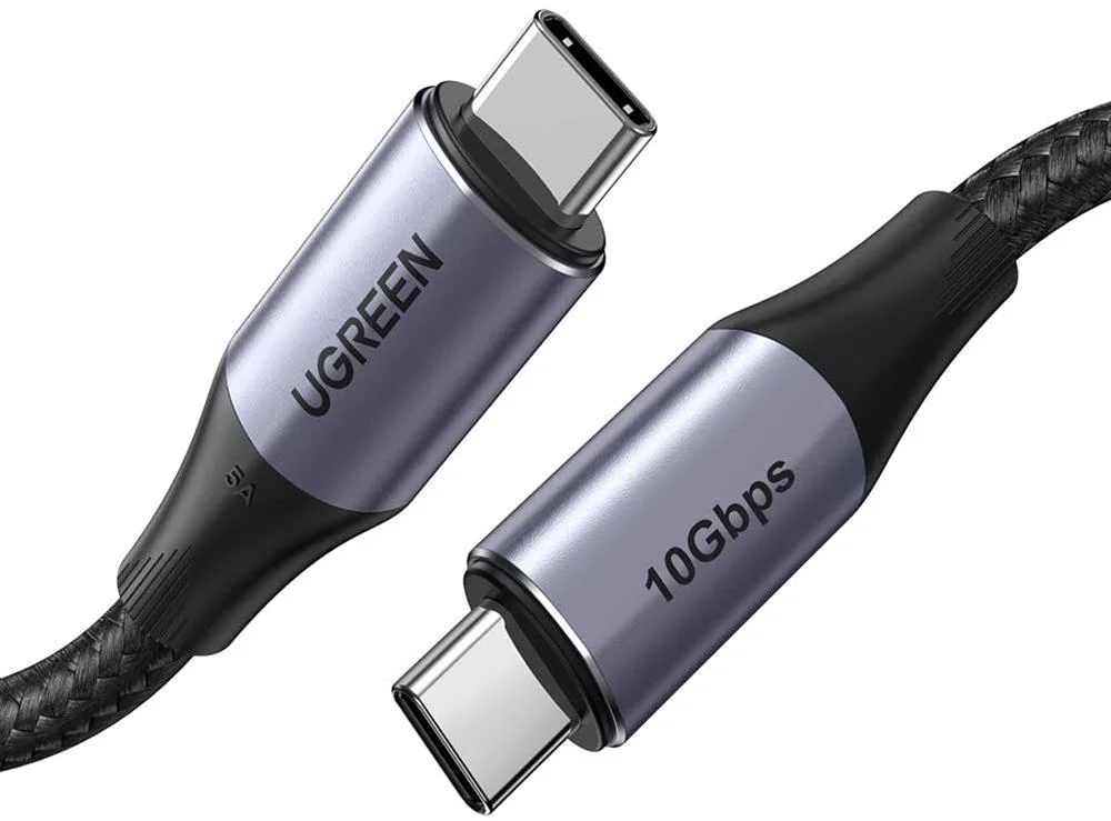 Cabo Ugreen Us355 Usb-C 3.1 M/M Gen2 5a 1m Trança.