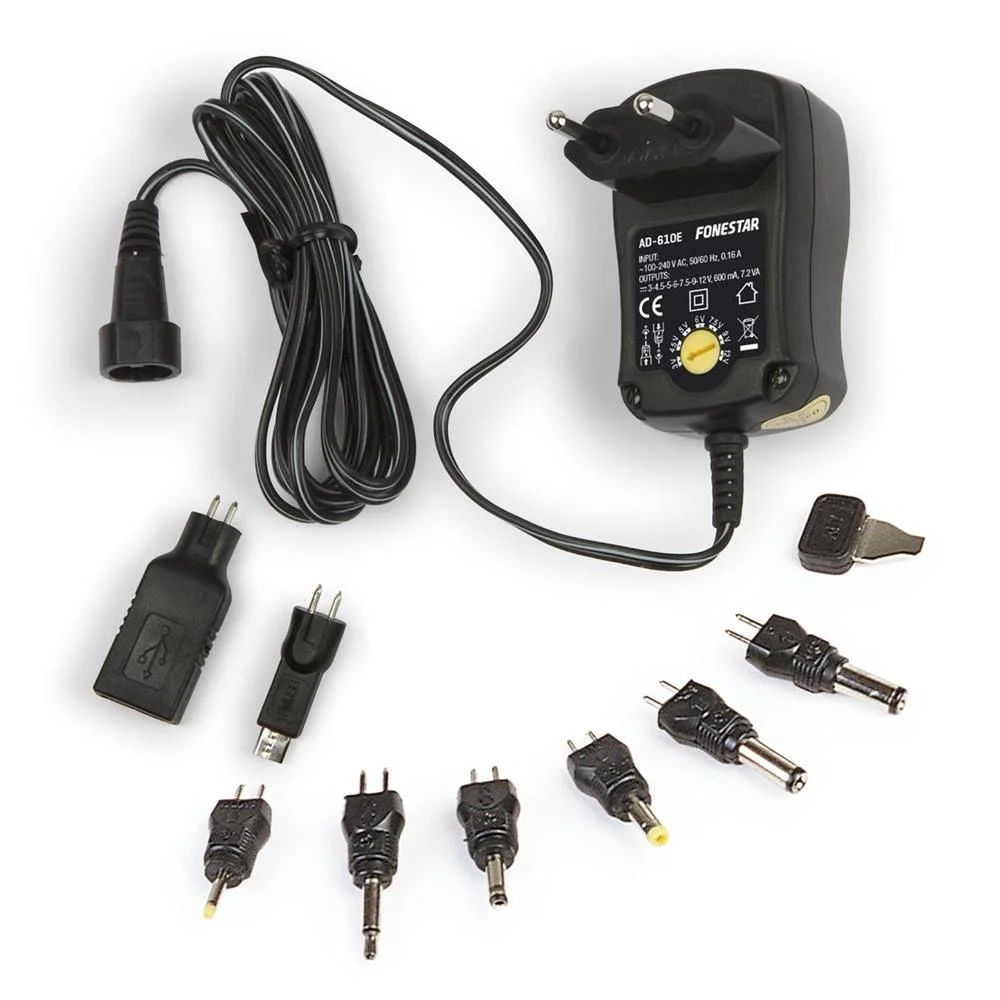 Adaptador Ac/Dc 3-12v 600ma