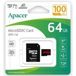 Cartão de Memória Apacer 64gb Xc Uhs 1 com Adapta.